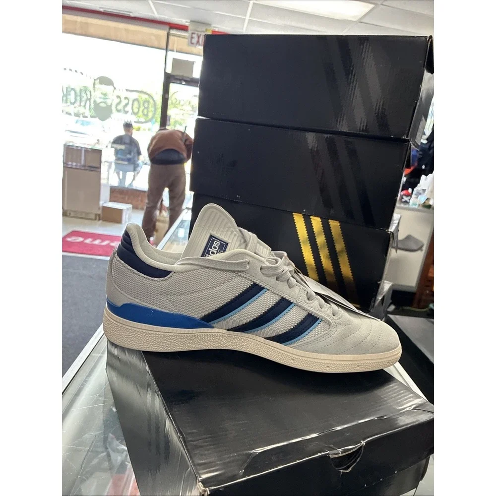 Adidas Busenitz Pro Grey Two/Dark Blue/Chalk White Mens JH8123 SZ 11 New NWT